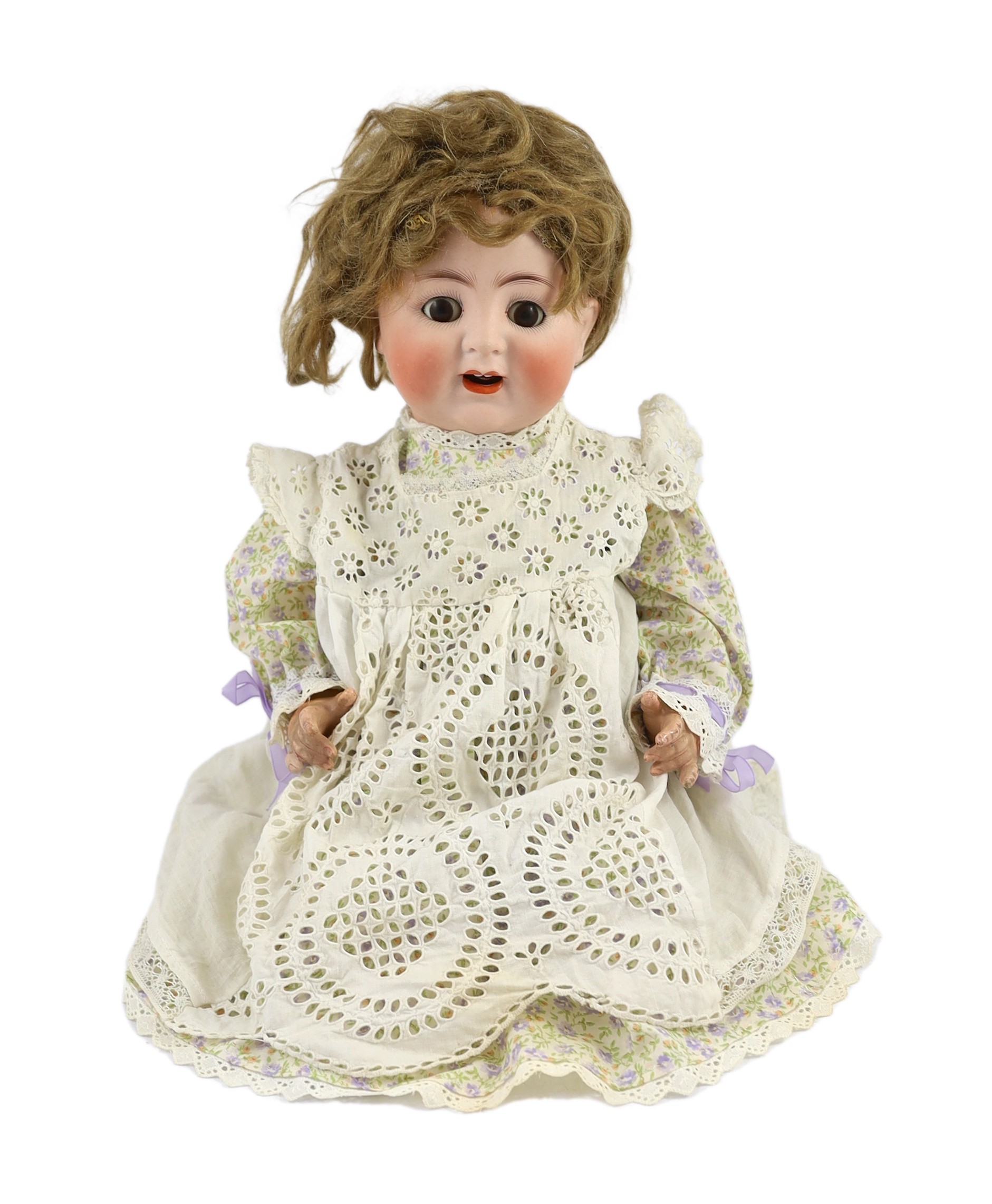 An Alt, Beck & Gottschalk bisque doll, German, circa 1912, 17in.